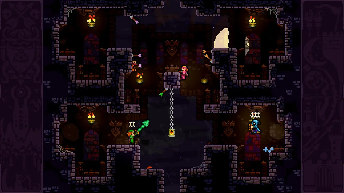 An archery match in TowerFall Ascension