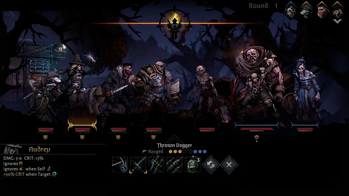Darkest Dungeon II gameplay screenshot from the Steam store page