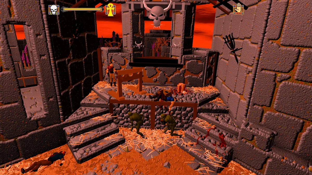Capture d'écran de Ecstatica II, tirée de sa page Steam