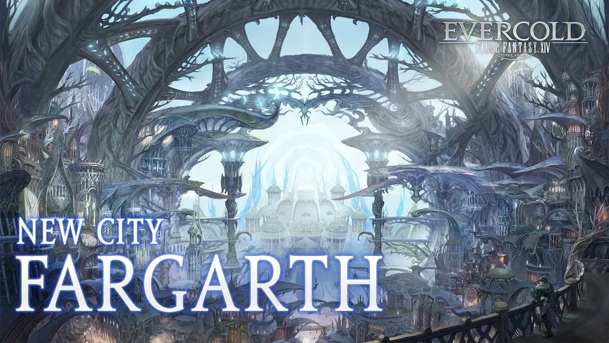 Artwork of Fargarth, the new city in Evercold