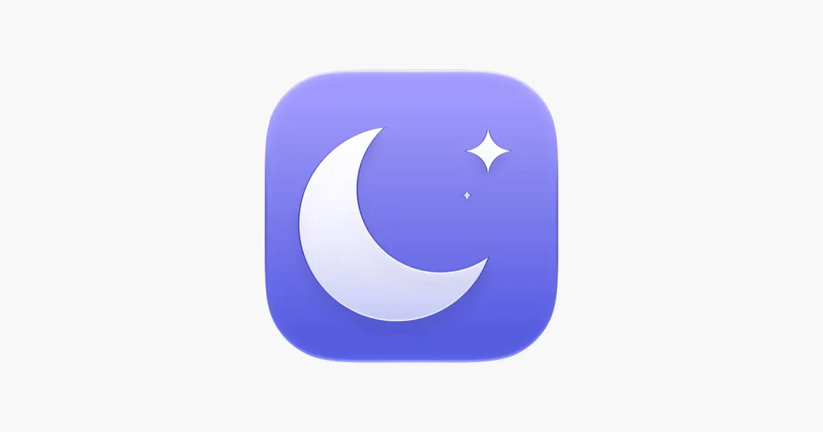 Icône de l'application Baby Monitor Hush 5G avec un croissant de lune