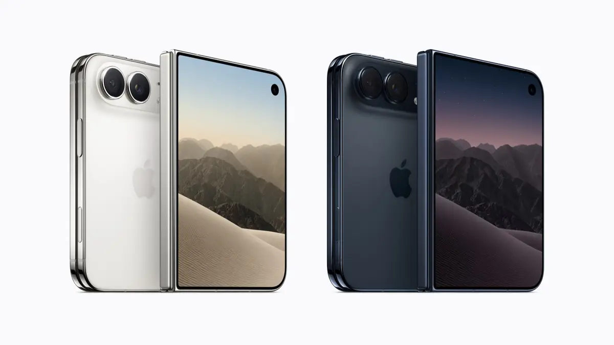 스타 화이트와 나이트 스카이 색상의 iPhone Duo