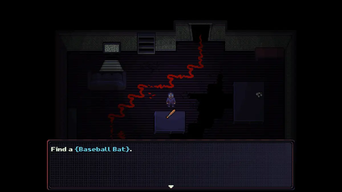 Look Outside screenshot from inside the apartment building