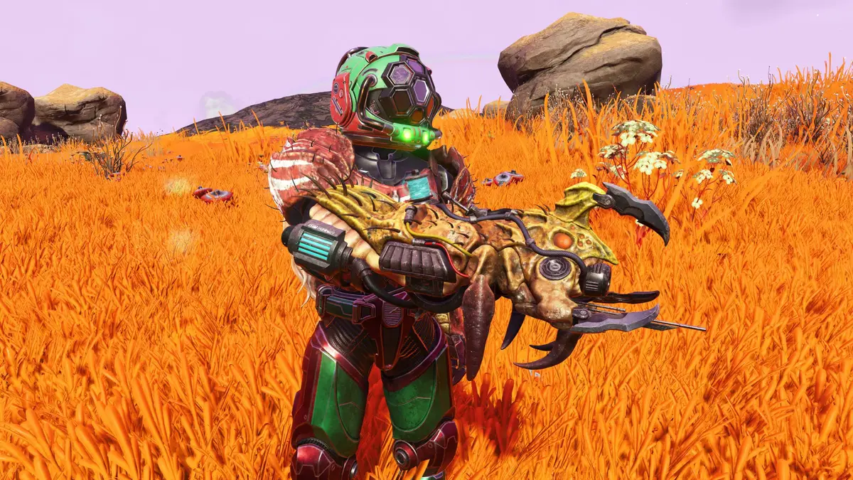The Larva Cannon Multi-Tool in use