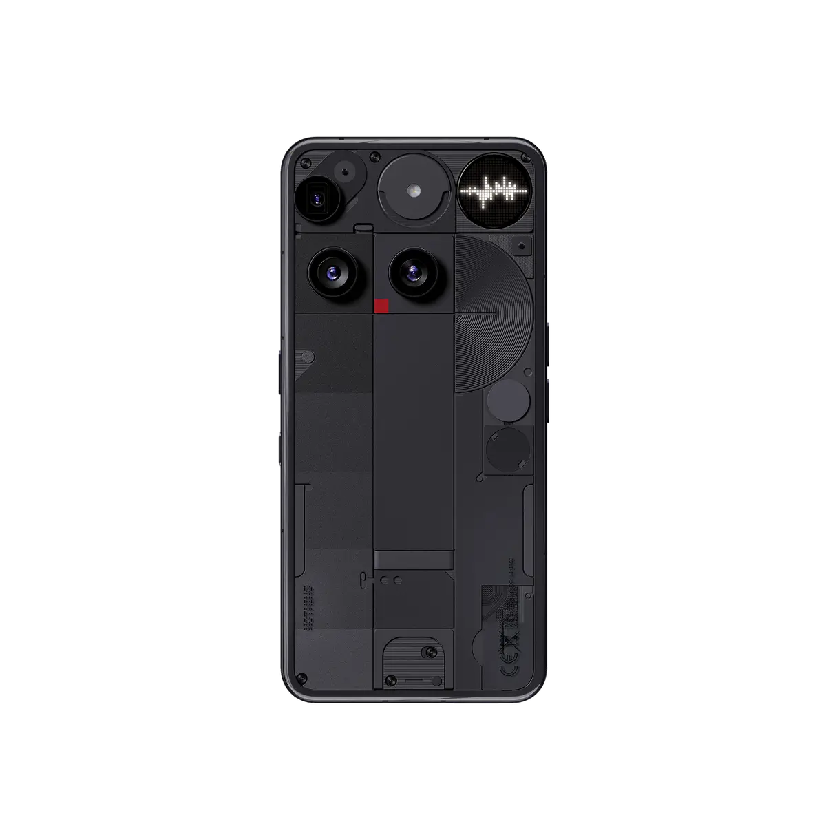 Nothing Phone (3) in black, seen from the back