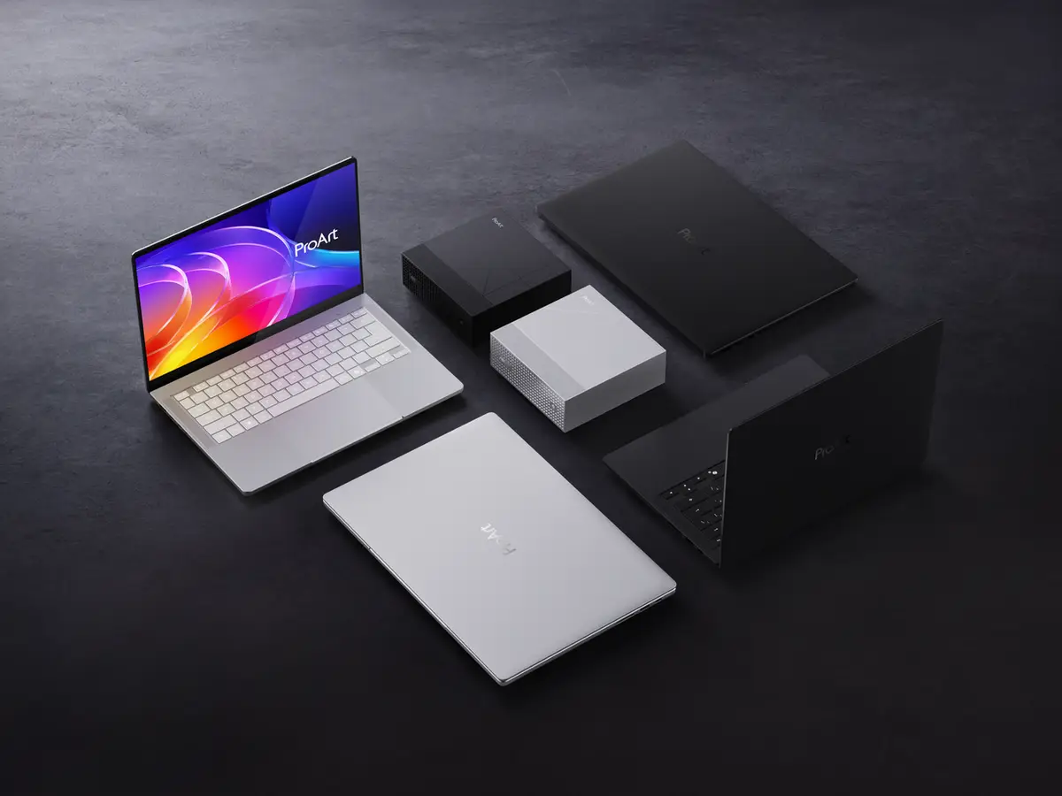 ASUS ProArt lineup of laptops and a mini PC