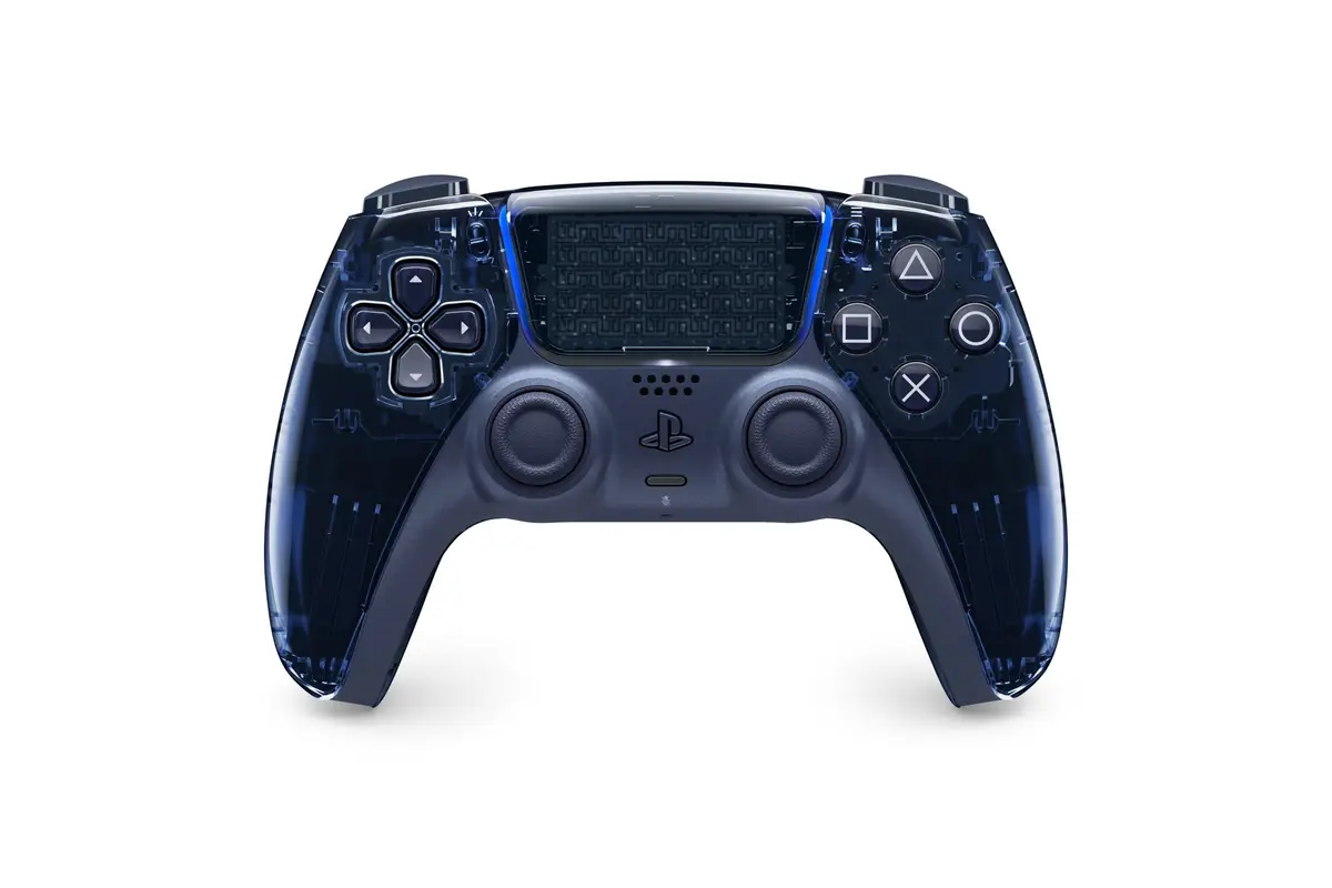 Graphite Gray Prism DualSense controller from the front