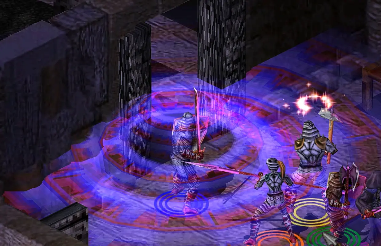 Nhóm phiêu lưu chiến đấu trong hầm ngục phát sáng của Pool of Radiance