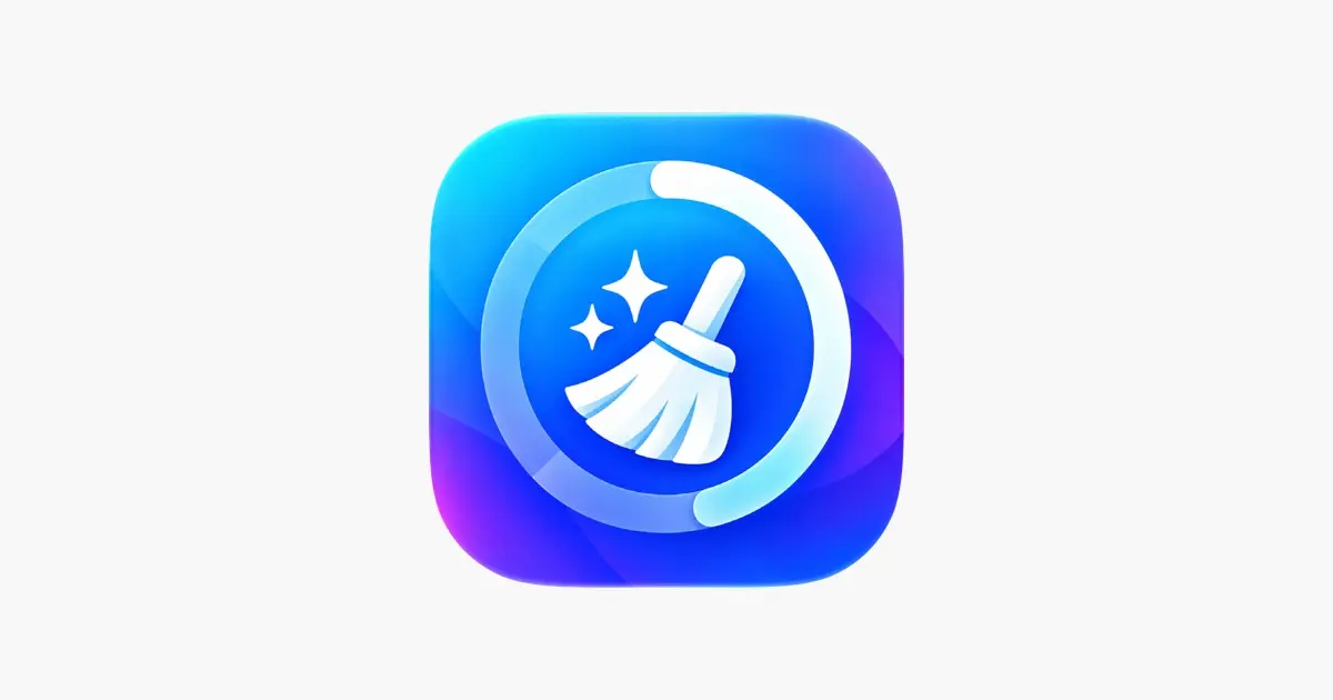 빗자루가 그려진 Storage Cleaner SpaceFresh 앱 아이콘