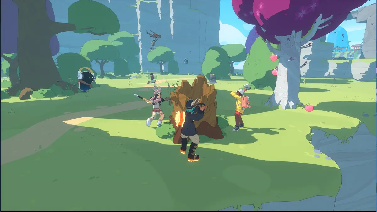 An official screenshot of the cozy sky world in Spirit Crossing