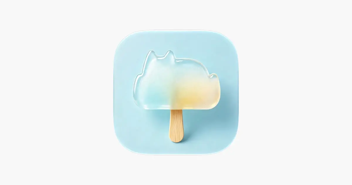 하늘색 배경에 고양이 모양 아이스바가 그려진 Todo-Cat 아이콘
