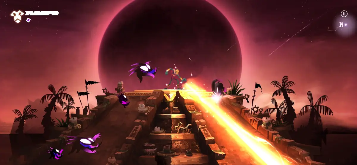 Gameplay screenshot of Towaga: Among Shadows from the App Store listing