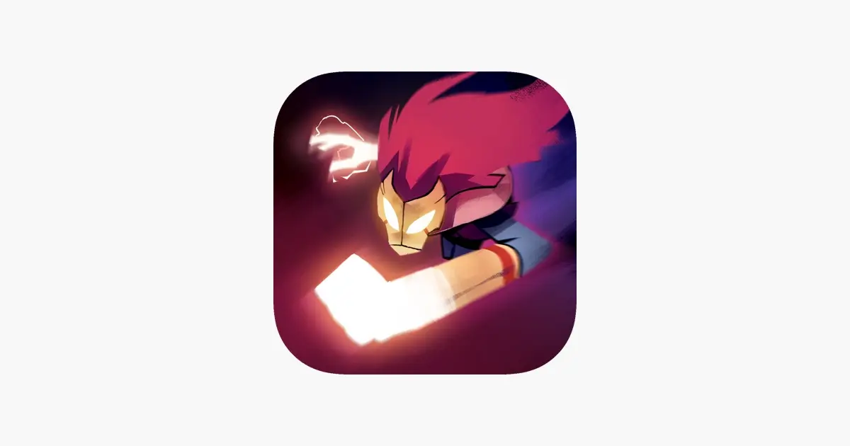 Towaga: Among Shadows 應用圖示，紅髮主角的拳頭發出光芒
