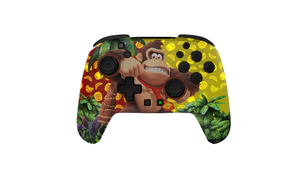 Turtle Beach Rematch controller for Nintendo Switch 2, Donkey Kong Jungle design, product view