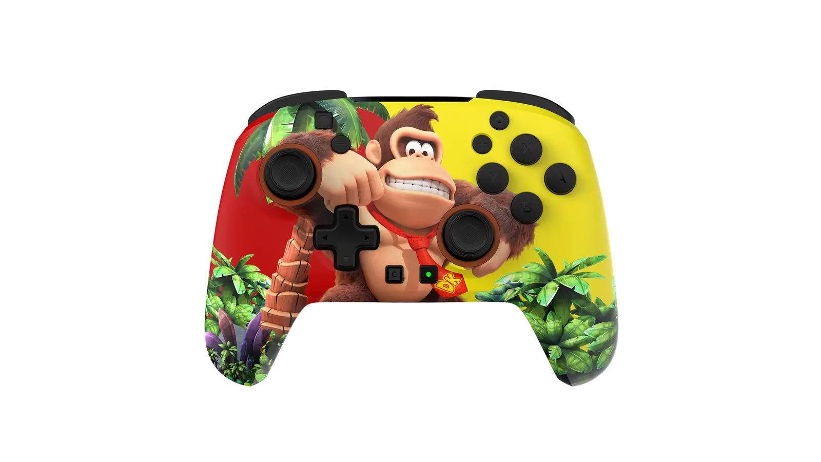 Turtle Beach Rematch wireless controller for Nintendo Switch 2 in the Donkey Kong Jungle design