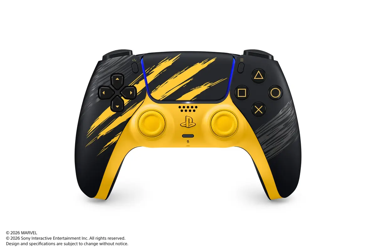 ਪੰਜਿਆਂ ਦੇ ਨਿਸ਼ਾਨ ਵਾਲਾ Battle Yellow DualSense ਕੰਟਰੋਲਰ