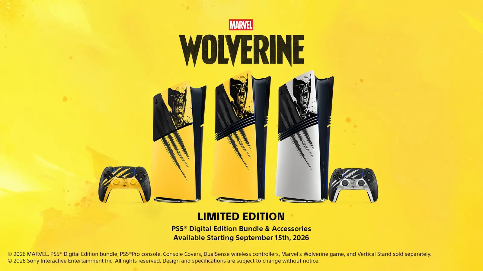 Marvel's Wolverine ਲਿਮਟਿਡ PS5 ਬੰਡਲ ਅਤੇ Battle Yellow ਤੇ Adamantium DualSense ਕੰਟਰੋਲਰ