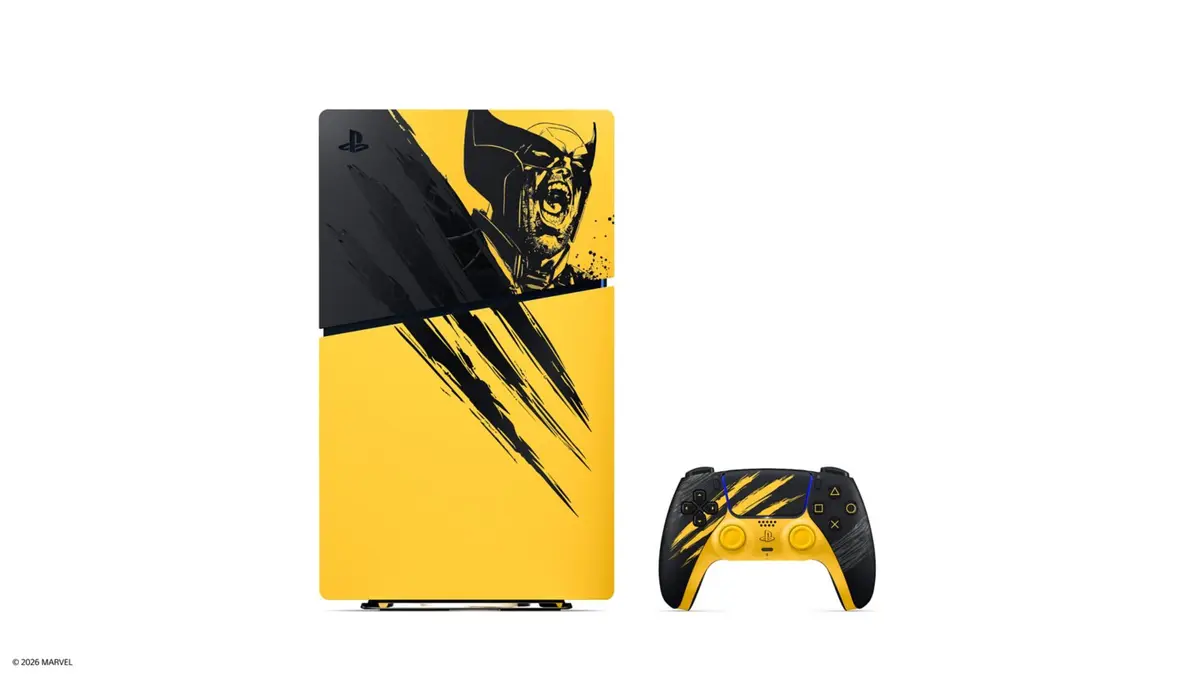 Battle Yellow console cover and controller side by side