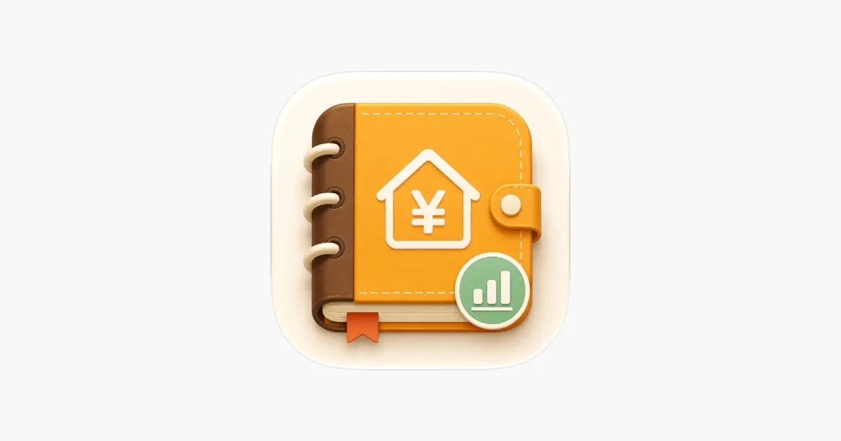Icône de l'application YouYu, un carnet portefeuille orange avec un petit graphique